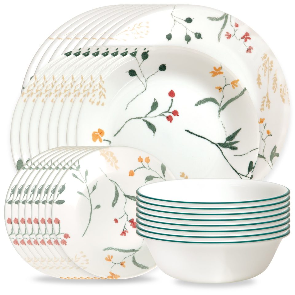 Corelle® Wildflower Scatter 32-piece Dinnerware Set, Service for 8