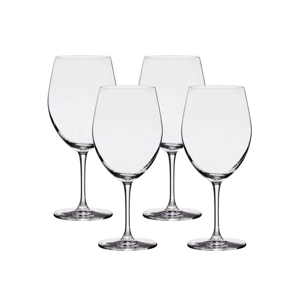 Lucaris Bangkok Bliss Bordeaux Glasses (4-Pieces), 25-ounce, Dishwasher Safe, Lead-free Crystalline