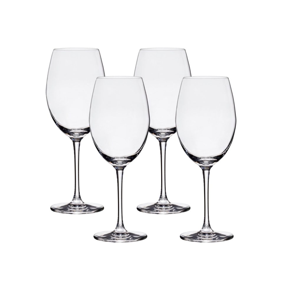 Lucaris Bangkok Bliss Cabernet Glasses (4-Pieces), 16-ounce, Dishwasher Safe, Lead-free Crystalline