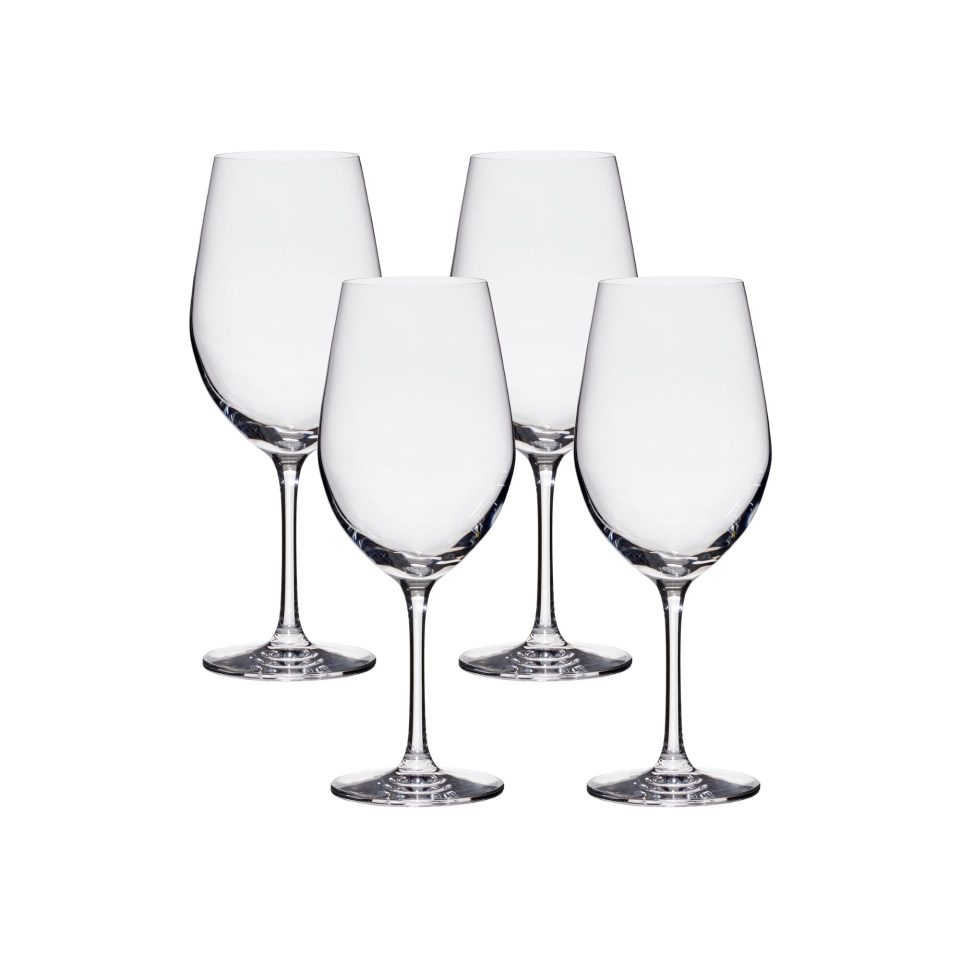 Lucaris Tokyo Temptation Cabernet Glasses (4-Pieces), 16-ounce, Dishwasher Safe, Lead-free Crystalline