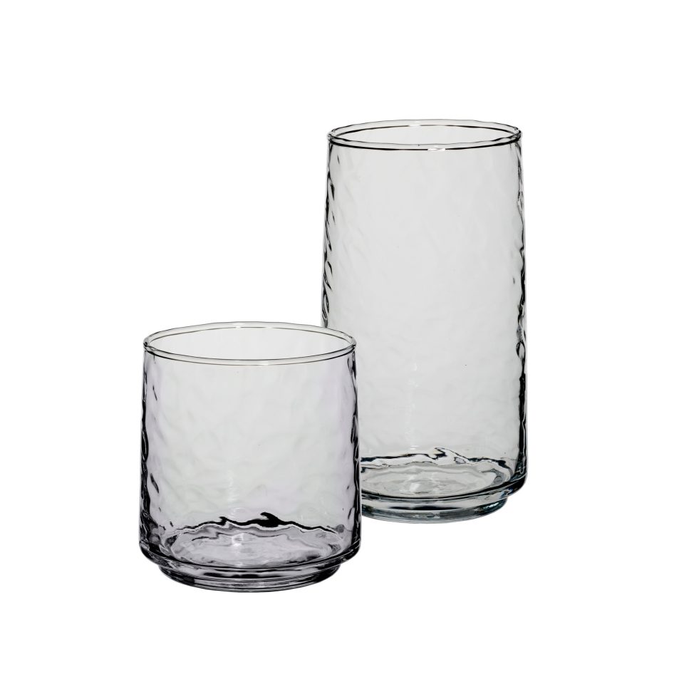 Anchor Hocking Brockhill Smoke Gray Drinking Glasses (16-Pieces, 14.8-ounce and 20.6-ounce, dishwasher safe)