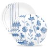 Corelle® Botanical Stripes 8.5" Salad Plates, 6 Pack